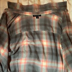 Tommy Hilfiger Blue & Pink plaid shirt-Size S